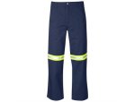 Site Premium Poly Cotton Pants - Reflective Legs - Royal Blue 44