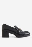 Heeled Loafers - Black