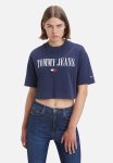 Tommy Hilfiger Tjw Crop Archive Tee - Twilight Navy