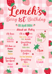 Milestone Board - Strawberry - A0