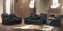 Gof Furniture Poltrona Bonded Leather Recliner Sofa Set