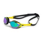 Arena Cobra Edge Swipe Mirror Goggles Emerald Yellow Black