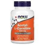 Now - Acetyl-l-carnitine 500MG 100 Veg Caps