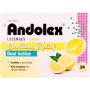 Andolex Soothing Relief Dual Action Lozenges Lemon 24S