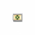 Classic Good Luck Green 4 Leaf Clover Link