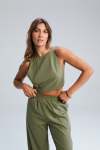 Holster Tie Back Top - Green Tea