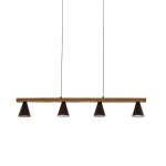 Mirai Wood And Metal Pendant Light
