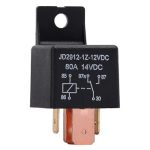 JD2912 80A Automotive Relay With Wired Socket 12V 24V Dc Waterproof 4 5 Pin Relay For Head Light Air Conditioner Motorcycles 24V