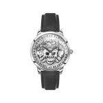 Mens Watch Rebel Spirit 3D Skulls Silver - 42MM