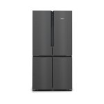 Siemens IQ300 French Door Bottom Freezer Multi Door 183 X 90.5 Cm Brushed Black Steel Anti-fingerprint – KF96NAXEA