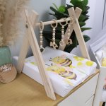 Changing Mat Cover Boho Flower Honey Bee