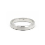Bevelled Edge Band In Silver