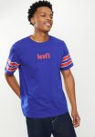 Levi's Short Sleeve Relaxed Fit Tee Core Poster Stripe Ma - Blue