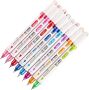 8PCS Dual Tip Colored Curve Pens Portable Paint Markers For Journaling