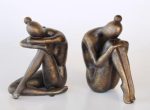 Finish Bronze Lady Book-ends 19X14X10CM