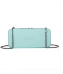 Wallet Aqua Silver Zip Silver Chain