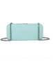 Fenn Wallet Aqua Silver Zip Silver Chain