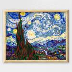 Adult Paint By Numbers With Frame - Starriest Night