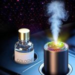 Smart Car Air Freshener With Star Light & 50ML Diffusers Oil Refills Auto On off Aroma Diffuser 3 Adjustable Mist Modes Recharge