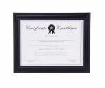 A4 Certificate Frame Black