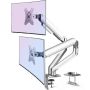 Home Premium - Dual Monitor Arm Mount - Premium Vesa Desktop Stand
