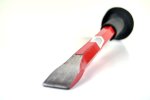 Chisel Heavy Steel 25MM X 300MM With Rubber Grip