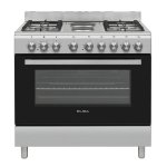 ELBA Essential 90CM 6-BURNER Gas-electric Cooker Stainless Steel