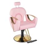 Salon Latest French Crystal Pink Beauty Reception Chairs Antique