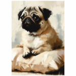 Tear Resistant Deco Print Pug