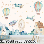 Flying Up In The Sky Wallpaper - 1.2M Wide X 3M High Non-adhesive Requires Wallpaper Glue