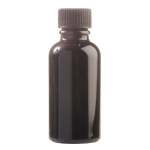 30ML Black Glass Aromatherapy Bottle With Screw Cap - Black 18 410