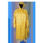 Pvc Rubberised Rain Coat Yellow