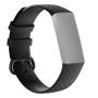 Diamond Pattern Silicone Watch Band For Fitbit Charge 3 Size: 210X18MM Black