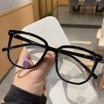 Square Frame Clear Lens Glasses Minimalist Fashion Decorative Glasses Computer Spectacles For Women Men