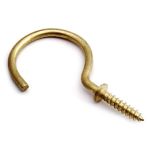 Cup Hook Round Brass Plated 25MM Waldo 144 BOX