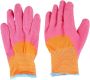 Resistant Plyester Pink Latex Cating Gardening Size 4
