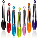 7-INCH MINI Nylon Food Tongs - Heat Resistant Perfect For Cooking Serving Bbq & Salads - Essential Kitchen Gadget