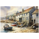 Tear Resistant Deco Print Seaside Harbour