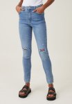 Cotton On High Rise Skinny Jean - Bells Blue Rip