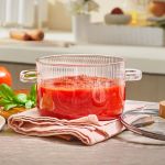 Zs - Glass Pot Heat Resistant Compatible With Gas & Electric Ceramic Stove - 3200ML