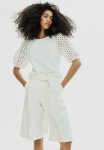 Puff-sleeved Top - White