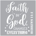 Stencil Faith In God