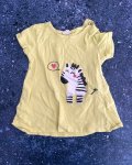 H&m Yellow Zebra Top 9 12M