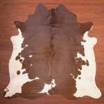 Aa Grade Cow Hide 364 Brown white L - Large Brown white Panelled
