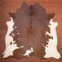 Aa Grade Cow Hide 364 Brown/white L - Large / Brown/white / Panelled