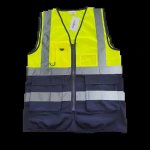Lime Navy Signal Vest