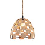Bay Woven Hemp Rope Pendant Light