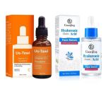 Vitami C + Squalane And Hyaluronic Acid + Ceramide Face Serums