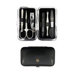 3 Swords Manicure Set In Black Faux Leather Case Bl 7845 Mc N: 6 Pieces