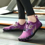 Women's Anti-slip Soft Sole Water Shoes Shock Absorption Sporty Flat Shoes Beach Barefoot Shoes For Swimming Diving & Fishing